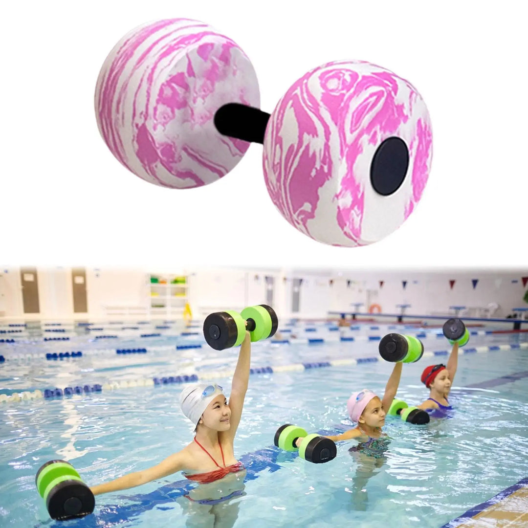 Aquatic Exercise Floating Dumbbell Pool Aquatic Water Sports Aerobic Resistance Fitness for Men and Women, Lightweight EVA