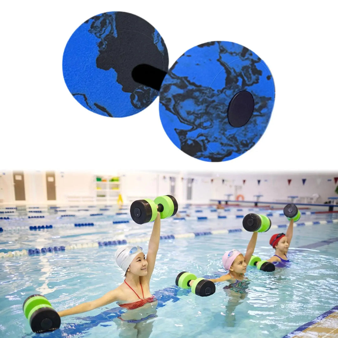 Aquatic Exercise Floating Dumbbell Pool Aquatic Water Sports Aerobic Resistance Fitness for Men and Women, Lightweight EVA