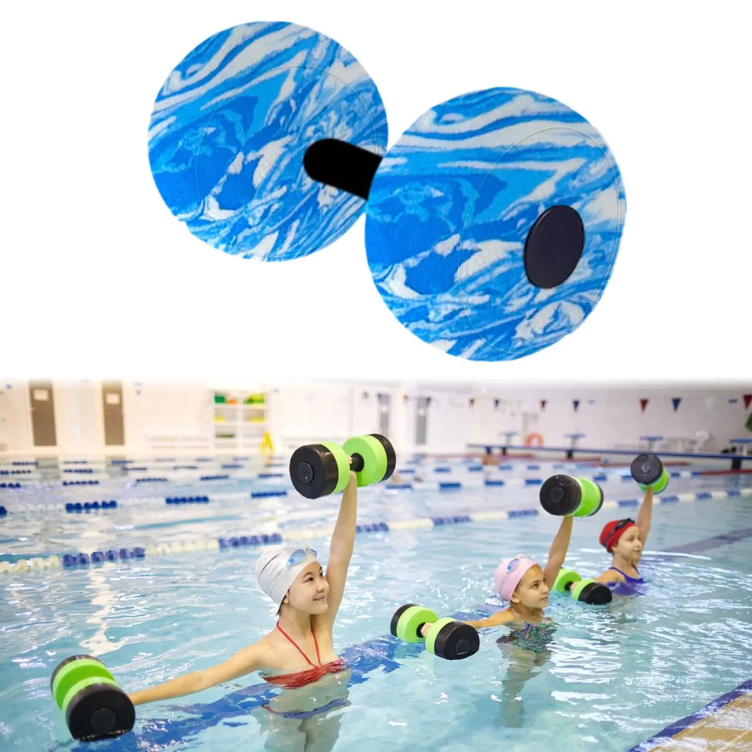 Aquatic Exercise Floating Dumbbell Pool Aquatic Water Sports Aerobic Resistance Fitness for Men and Women, Lightweight EVA