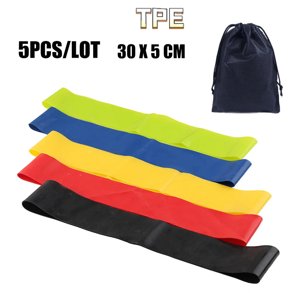 Resistance Bands natural Latex& TPE Gym Strength Training  Fitness Equipment Expander Yoga Rubber band