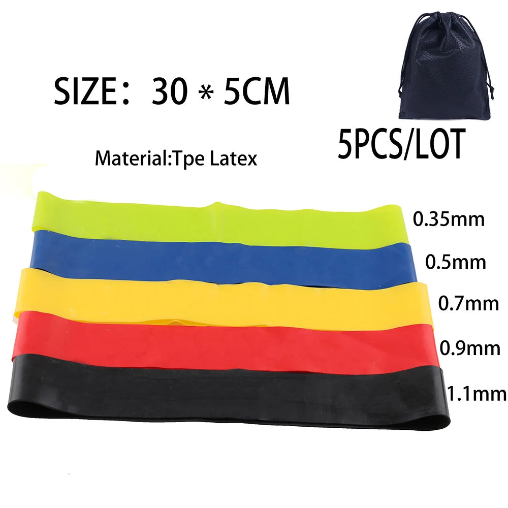 Resistance Bands natural Latex& TPE Gym Strength Training  Fitness Equipment Expander Yoga Rubber band