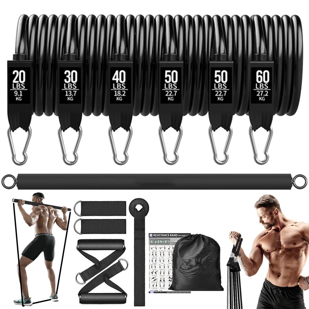 Workout Bar Fitness Resistance Bands