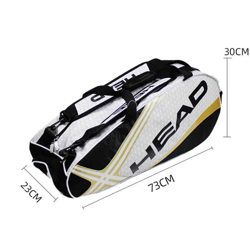 Tennis Rackets Bag Large Capacity 3-6 Pieces
