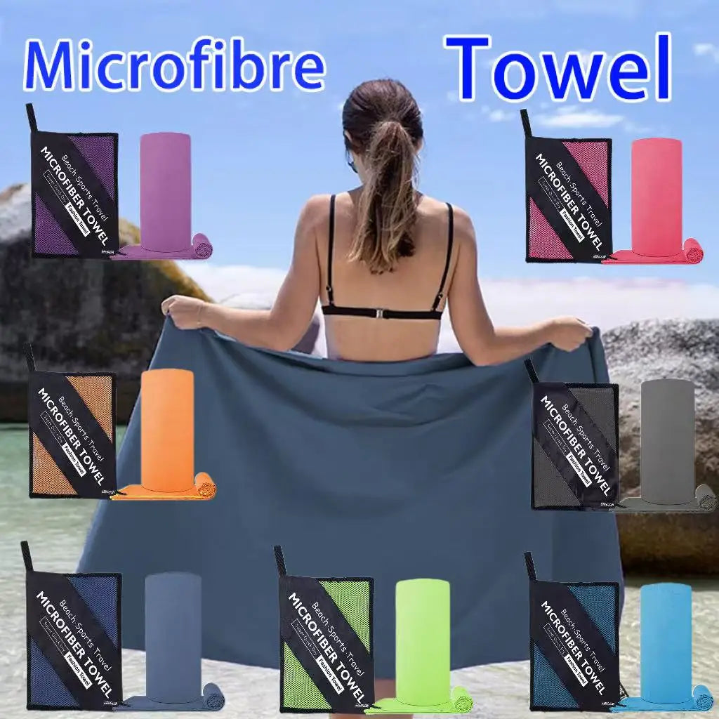 Microfiber Fitness Towel Bath Towel Set Sweat Absorbent Sports Towel  Yoga Towel Fitness Towel Gym Towel  Suitable for Travel