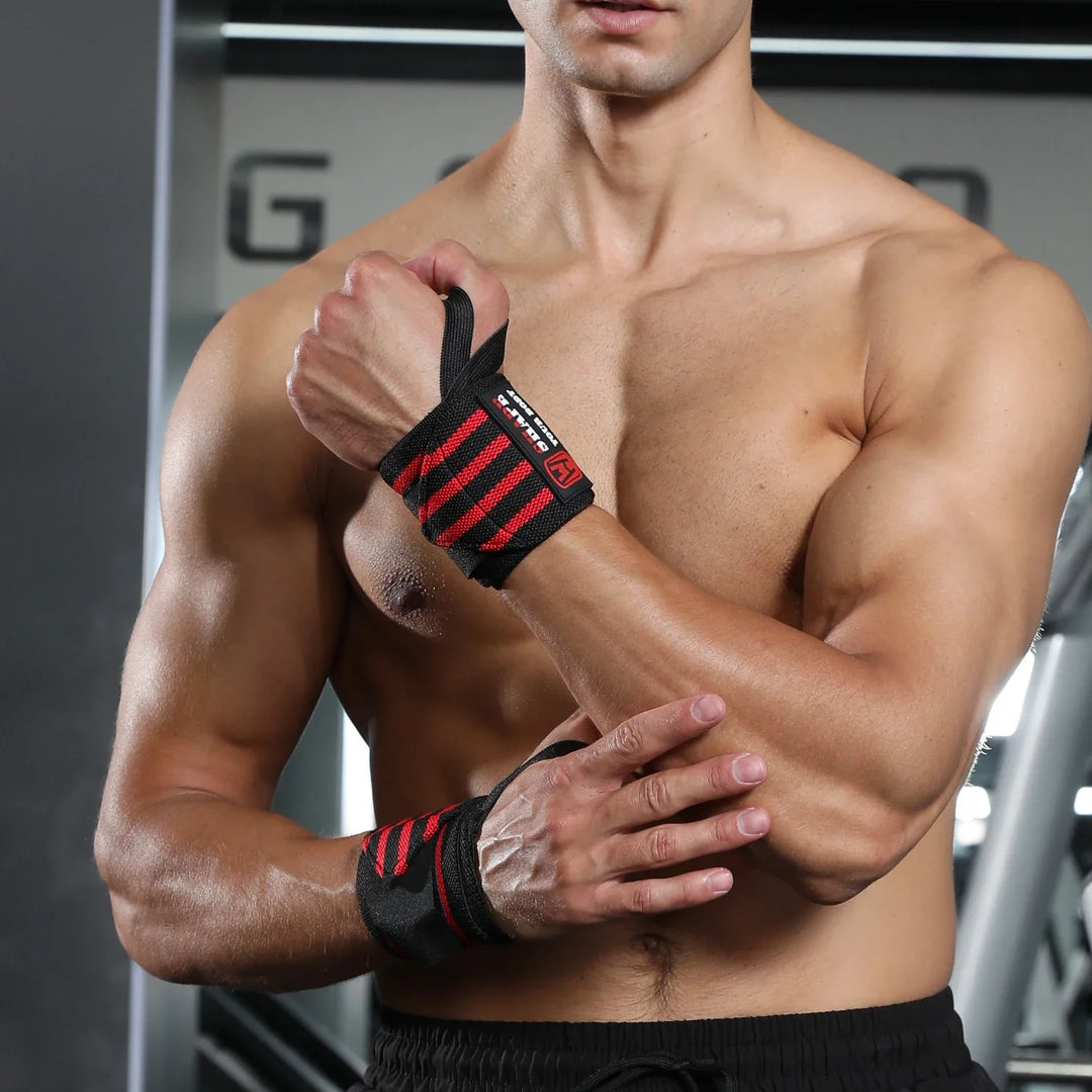 WOSWEIR-1 Pair Weightlifting Wristband, Wrist Wraps, Gym Fitness Straps Support , Sports Equipment