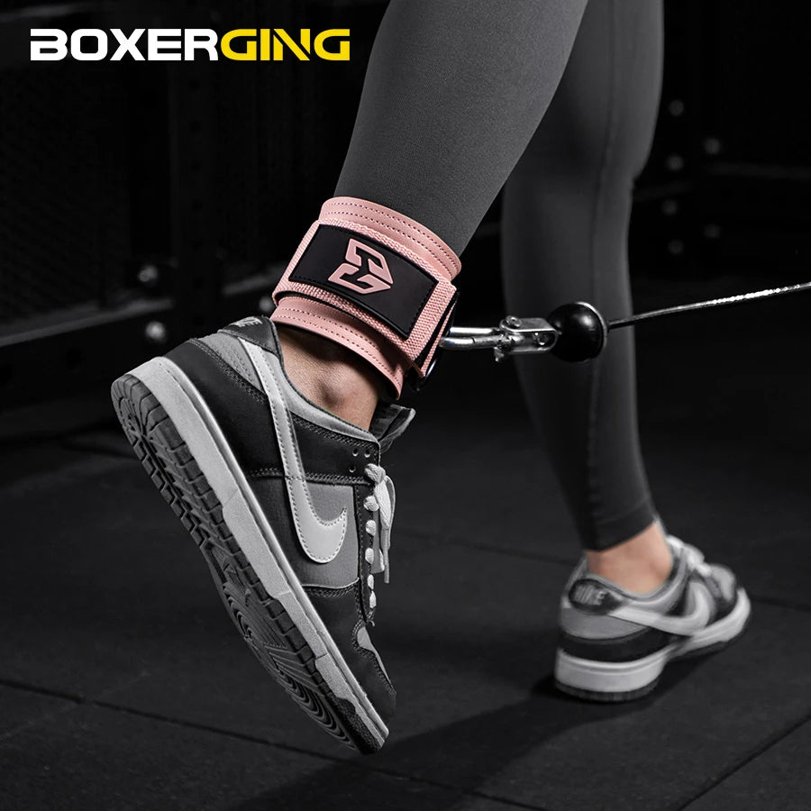 Fitness Ankle Straps Adjustable D-Ring Support Cuffs Gym Leg Strength Workouts Pulley With Buckle Sports Guard Safety Abductors