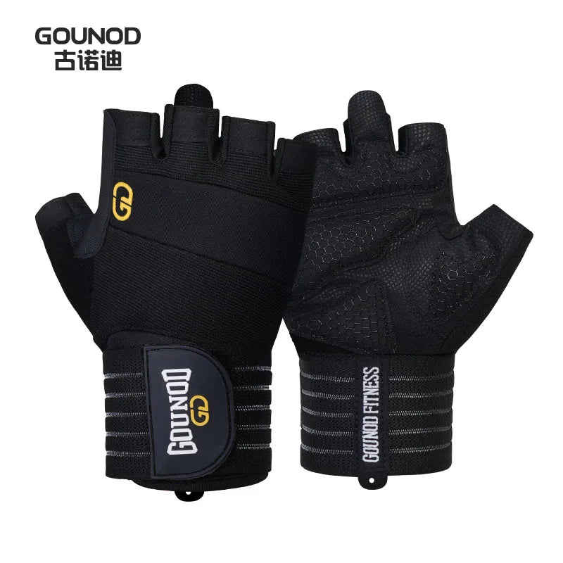 Weightlifting Gloves Wristband Support Breathable Anti-Slip