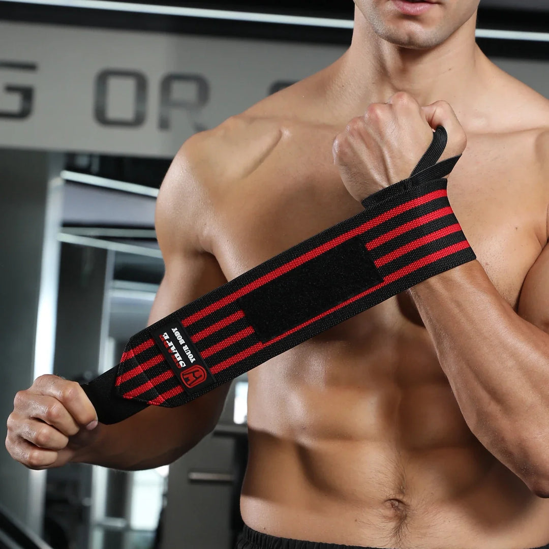 WOSWEIR-1 Pair Weightlifting Wristband, Wrist Wraps, Gym Fitness Straps Support , Sports Equipment