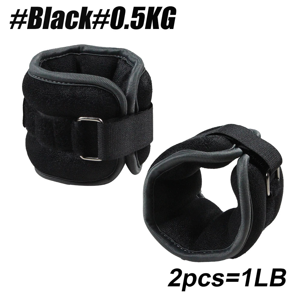 1Pair Ankle Weights for Men Women Kids,Leg Arm Wrist Weights with Adjustable Strap for Running,Gymnastics,Aerobics,Gym,Fitness