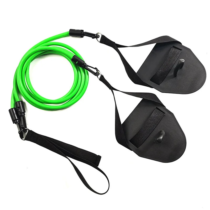 Professional Simulation Swimming Exercise Land Arm strength Work Out Fitness Resistance Band Hand Webbed Paddle Swimming Forging