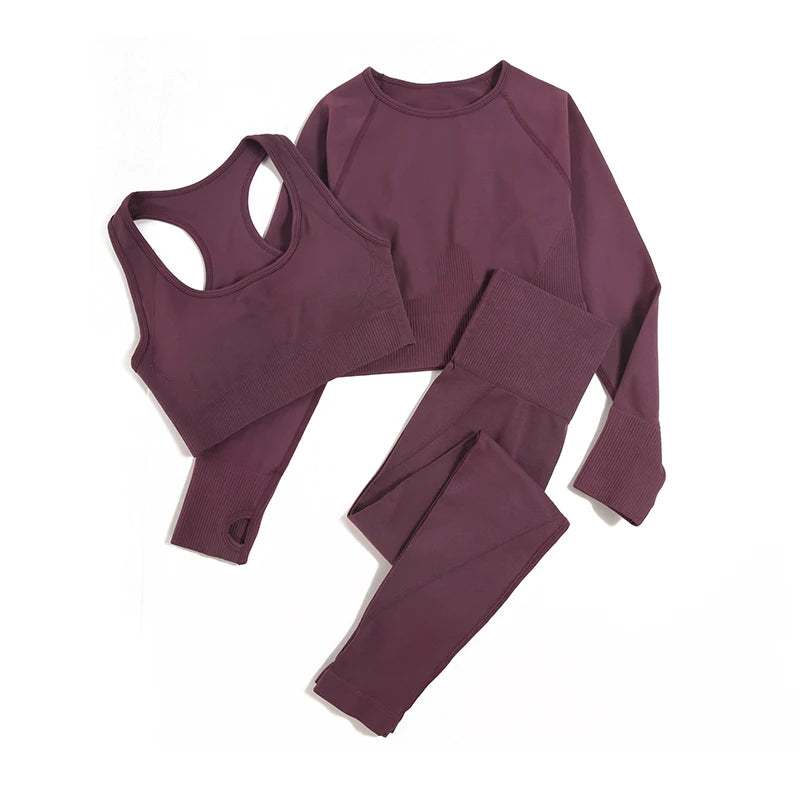 2/3/4pcs Seamless Yoga Set Gym Clothes Sportswear