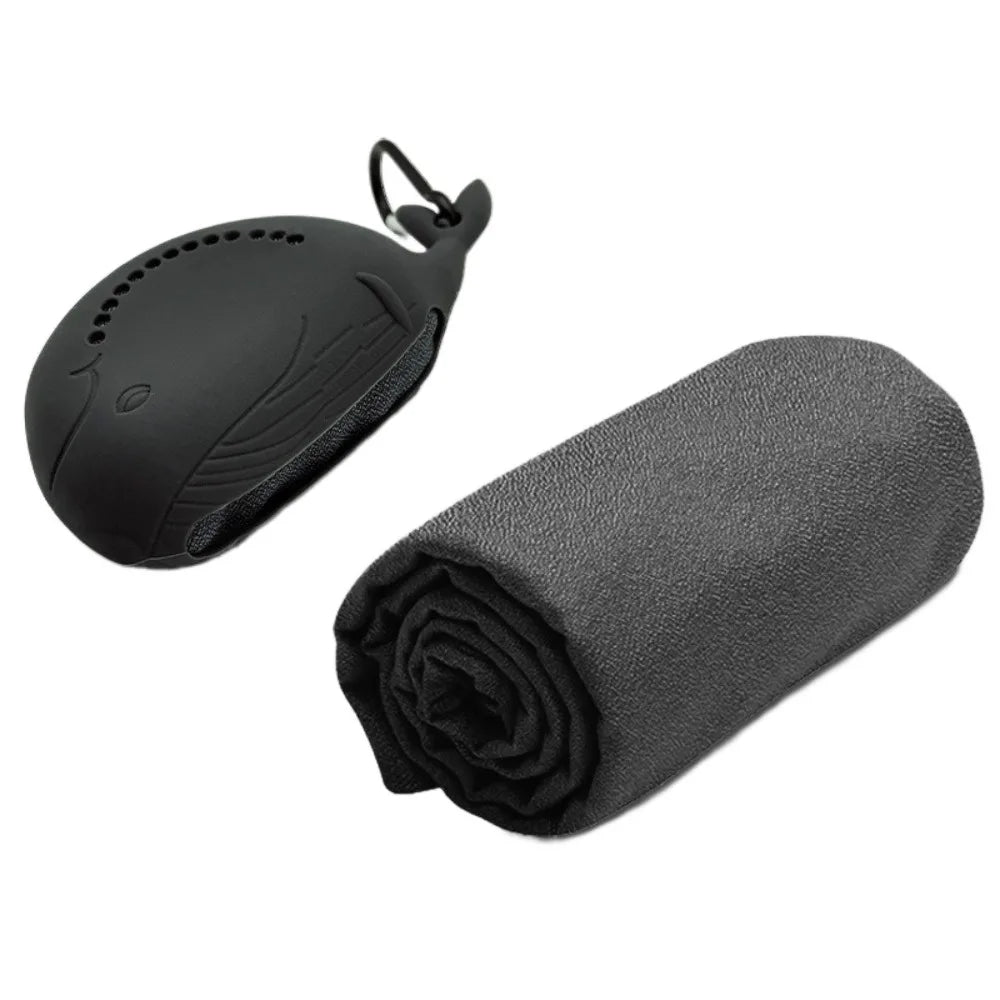 Quick Drying Cooling Ice Towel for Outdoor Portable Cute Bag Fitness Cool Towel with Buckle Microfiber Sports Cold Towel