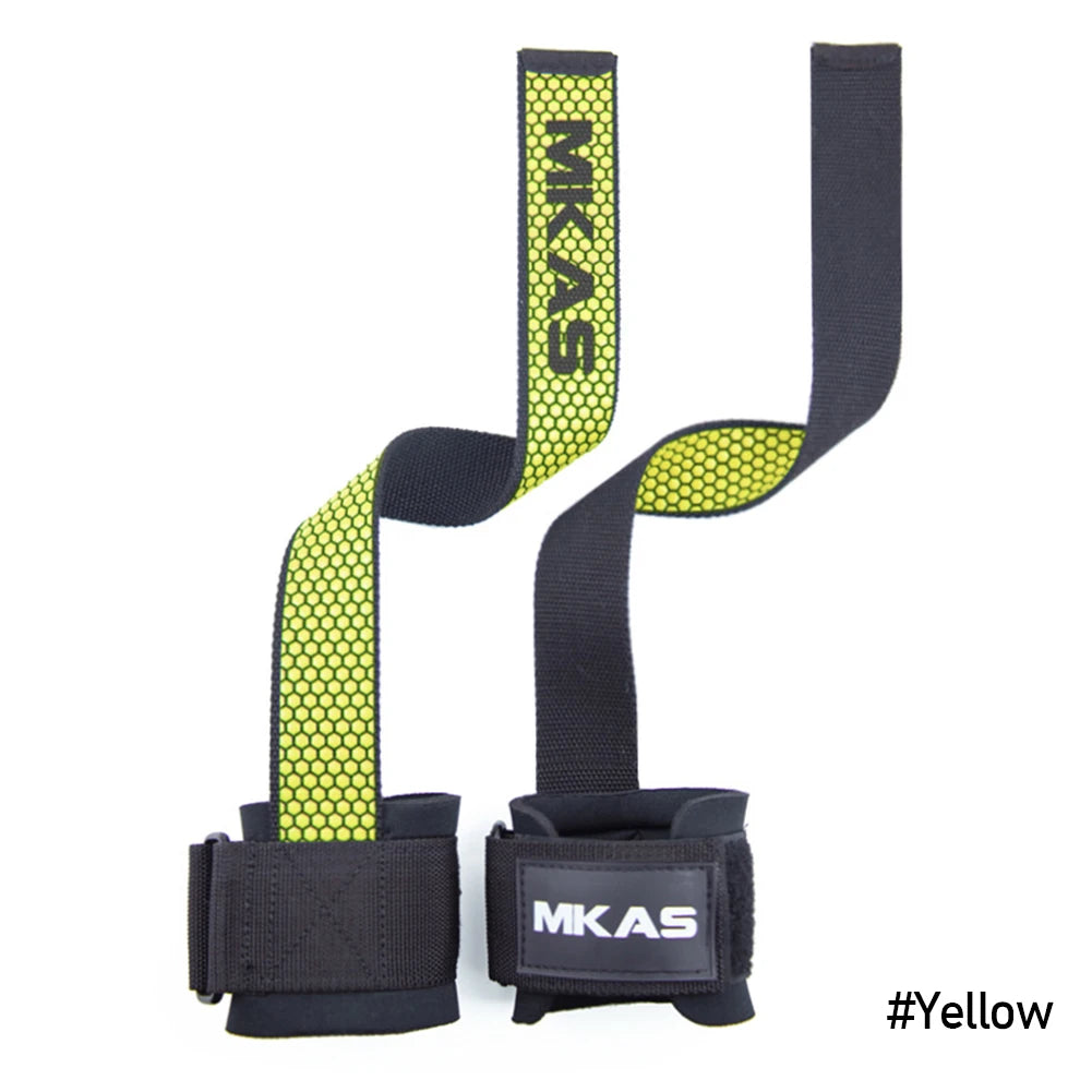Weight Lifting Wrist Straps Fitness Bodybuilding Training Gym Lifting Straps with Non Slip Flex Gel Grip
