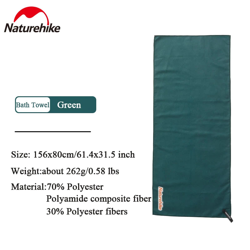 Naturehike Beach Towel Antibacterial Quick Dry Towel Fitness Swim Towel Lightweight Outdoor Hiking Towel Camping Travel Towel