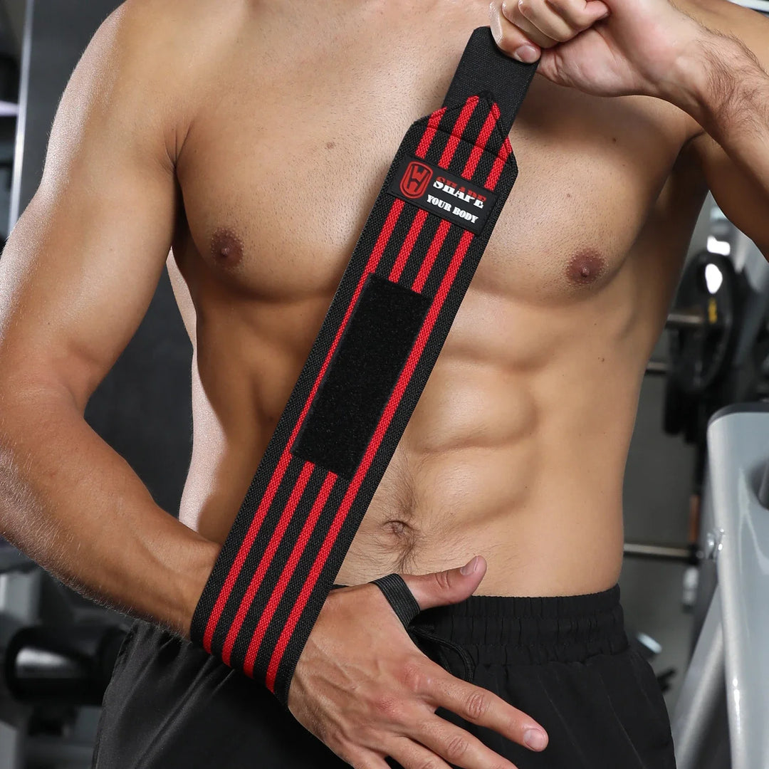 WOSWEIR-1 Pair Weightlifting Wristband, Wrist Wraps, Gym Fitness Straps Support , Sports Equipment