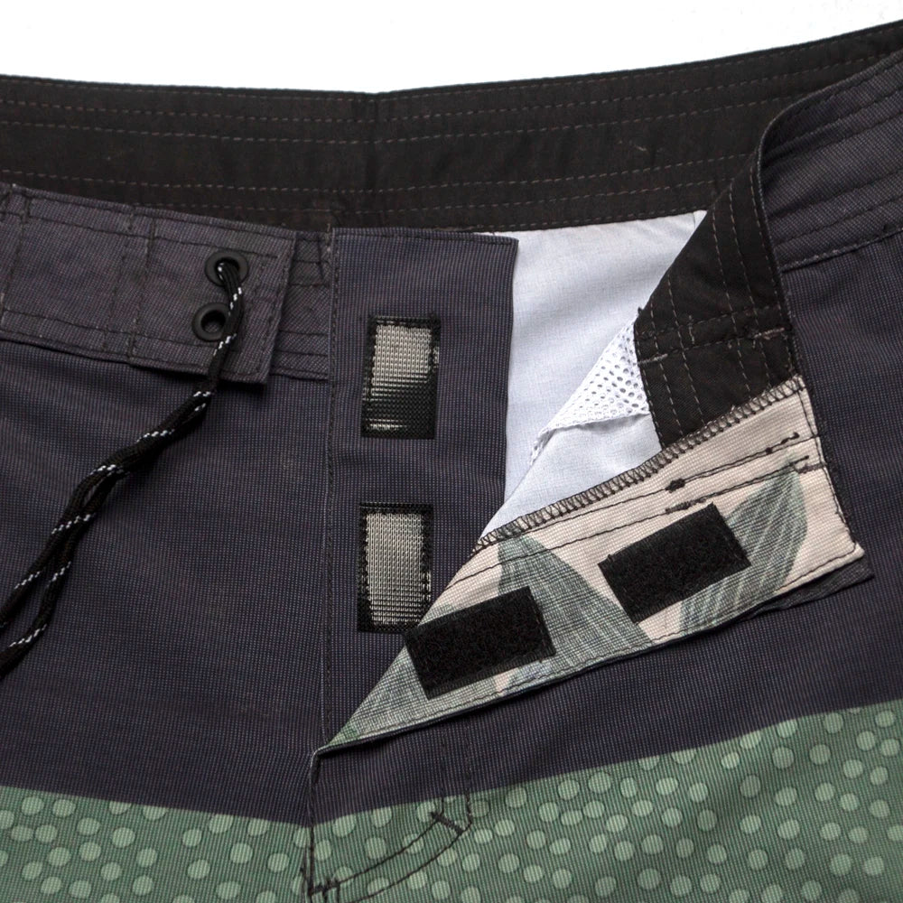 High Quality Summer Fashion Floral Retro Men's Surf Swim Boardshorts Stretch Quick-dry Waterproof Fitness Running Sport Trunks