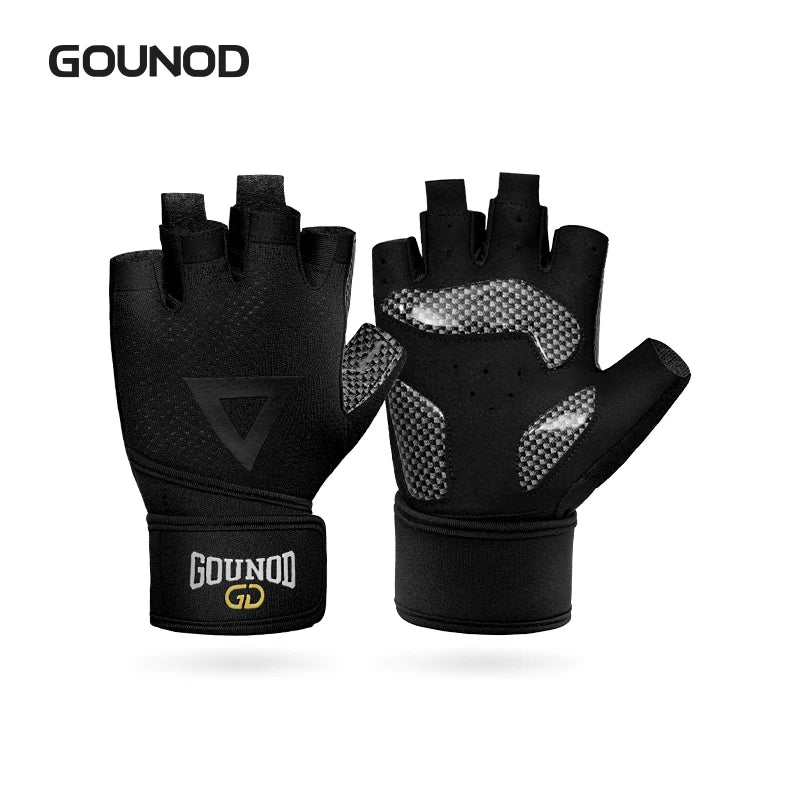 Weightlifting Gloves Wristband Support Breathable Anti-Slip