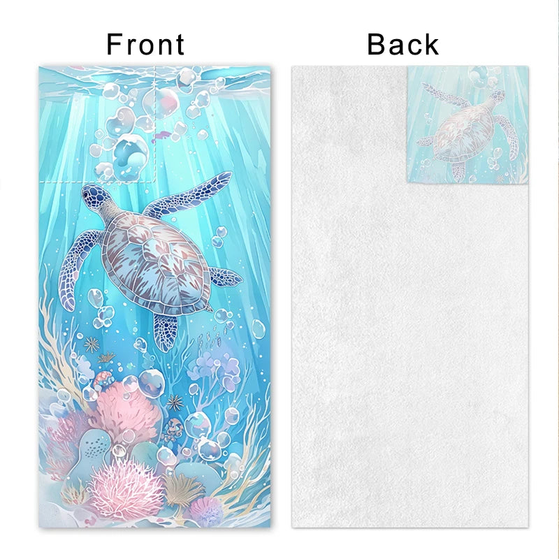 Large Microfiber Lightweight Beach Towel Portable Storage Backpack Sports and Fitness Printed Towel Bath Toweldropshipping drops