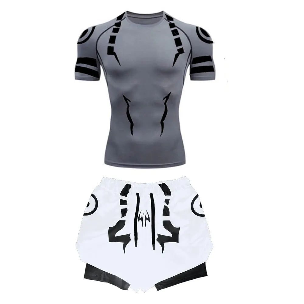 Anime Jujutsu Kaisen Compression Set Fitness Suit