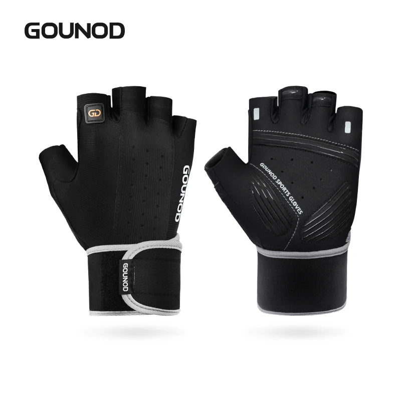 Weightlifting Gloves Wristband Support Breathable Anti-Slip