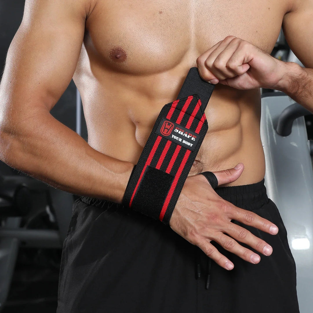 WOSWEIR-1 Pair Weightlifting Wristband, Wrist Wraps, Gym Fitness Straps Support , Sports Equipment