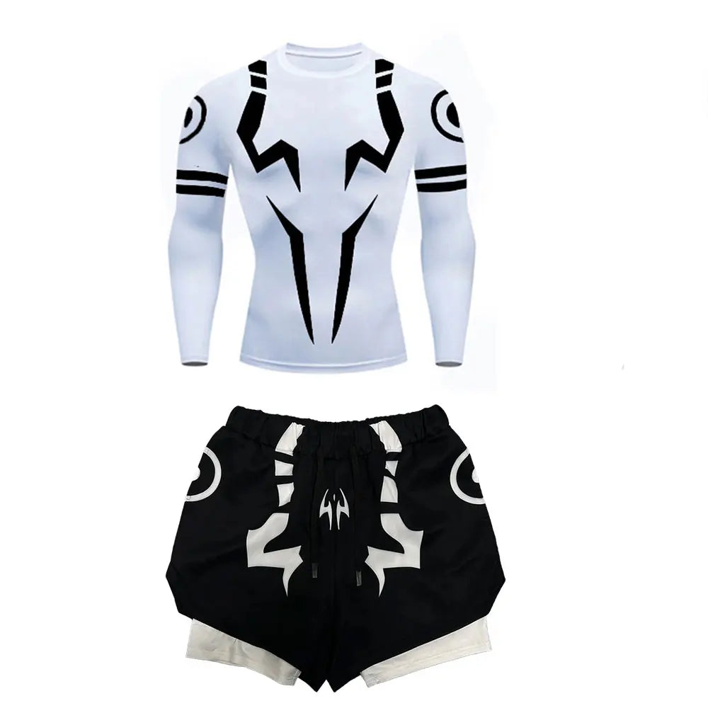 Anime Jujutsu Kaisen Compression Set Fitness Suit