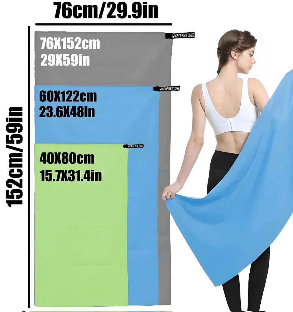 1 Piece Outdoor Sports and Fitness Quick Dry Towel / Sweat Absorbent Quick Dry Towel / Outdoor Hiking Towel / Yoga，Fitness Towel