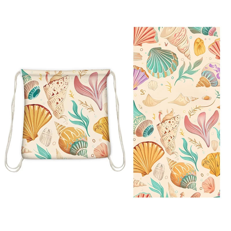 Large Microfiber Lightweight Beach Towel Portable Storage Backpack Sports and Fitness Printed Towel Bath Toweldropshipping drops