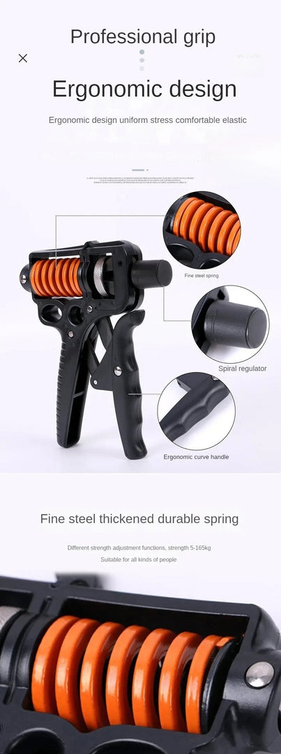 5-165Kg Adjustable Steel Spring Heavy Hand Grip Exercise Strengthener Gripper Finger Expander Arm Wrist Forearm Trainers