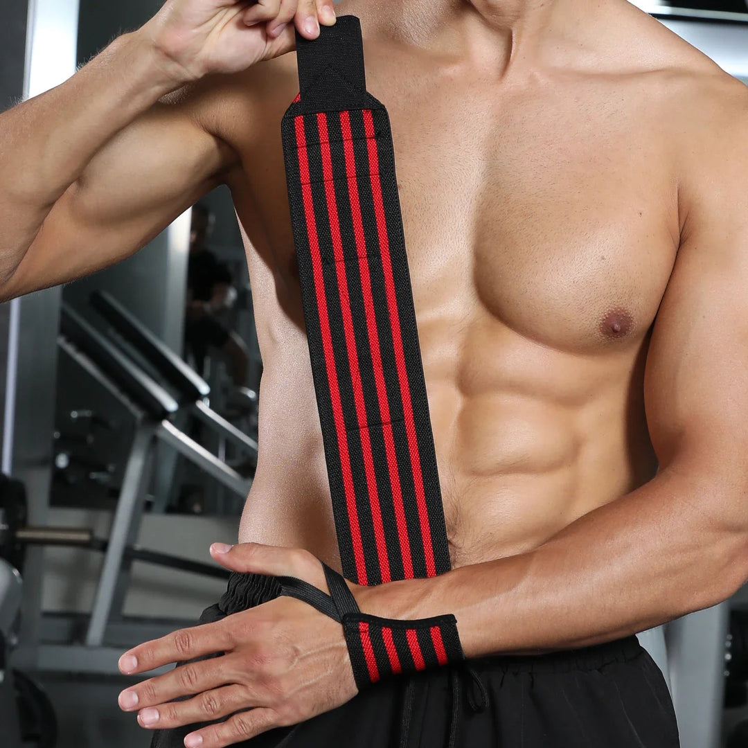WOSWEIR-1 Pair Weightlifting Wristband, Wrist Wraps, Gym Fitness Straps Support , Sports Equipment