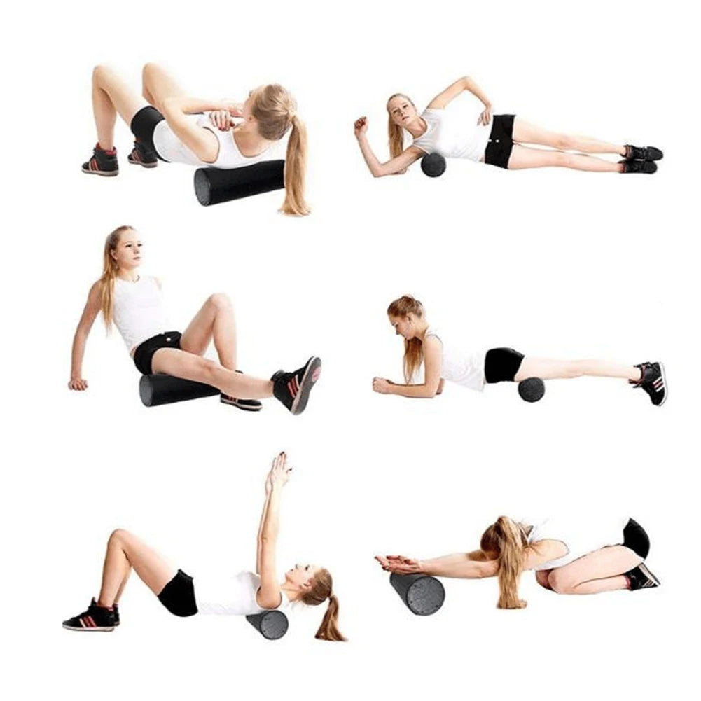 Yoga Pilates Foam Roller 30/45cm Massage Roller Body Exercise Training Gym Back Roller Fitness Equipment Muscle Massage Roller
