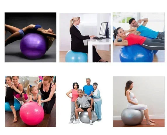 Multifunctional Pvc Explosion-proof Yoga Ball Smooth Surface Fitness Relaxation Ball Weight Loss Midwifery Elastic Big Ball