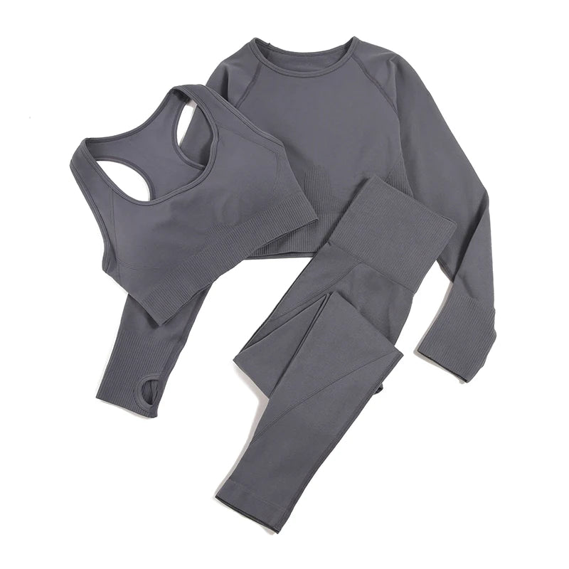 2/3/4pcs Seamless Yoga Set Gym Clothes Sportswear