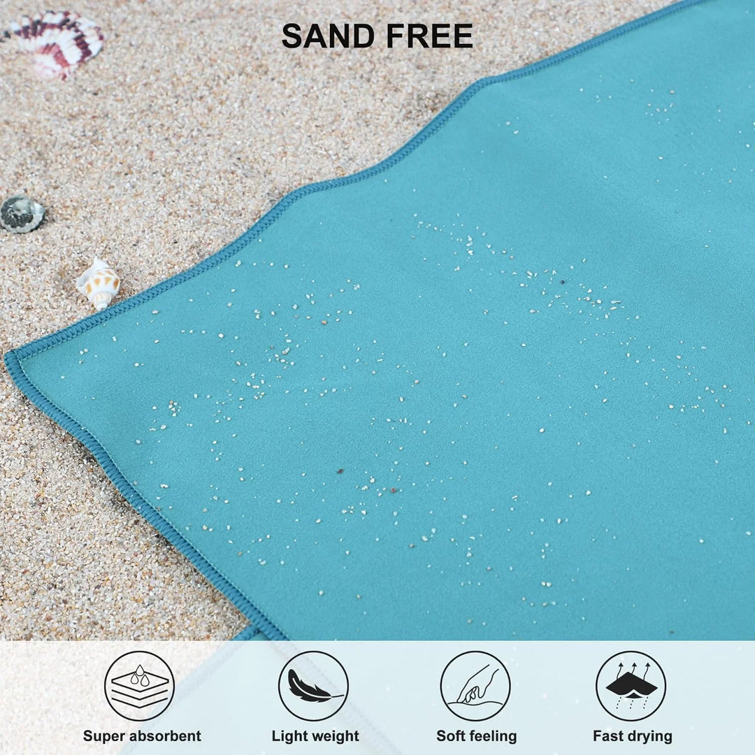 Microfiber Towel 1PC-Quick Dry Super Absorbent&Ultralight for Gym,Swim,Yoga Beach,Camping-Portable Fitness&Pool Accessories
