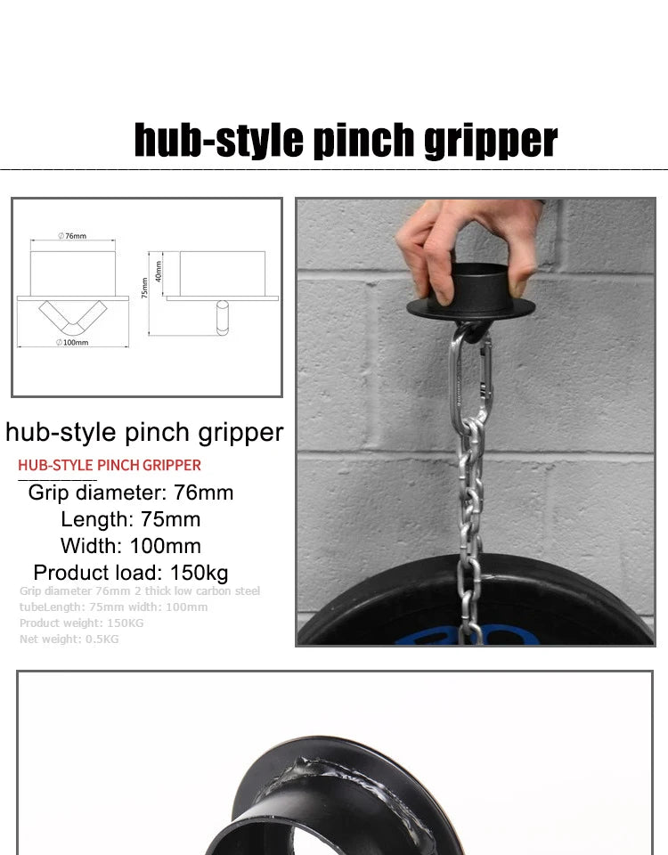 Fitness Finger Strength Training Pinch Block Claw Grips Trainer Gym Barbell Loading Pin Equipment Home Arm Wrist Workout Handle