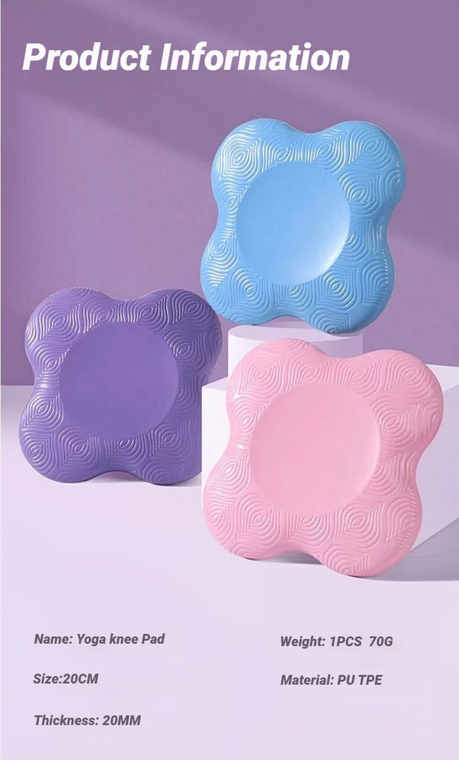 TPE Thickened Anti Slip Yoga Kneeling Protective Pad Knee Soft Flat Support Rebound Non-Slip Sports Fitness Mat Shock Absorption