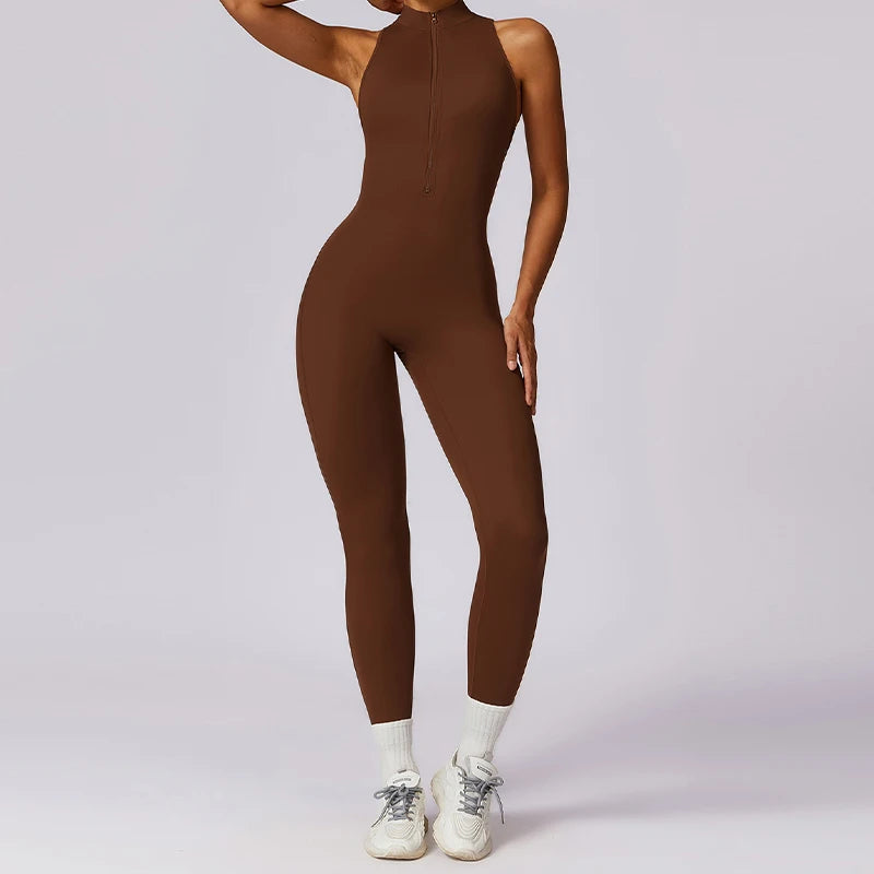 V Back One-piece Suit Women Sports