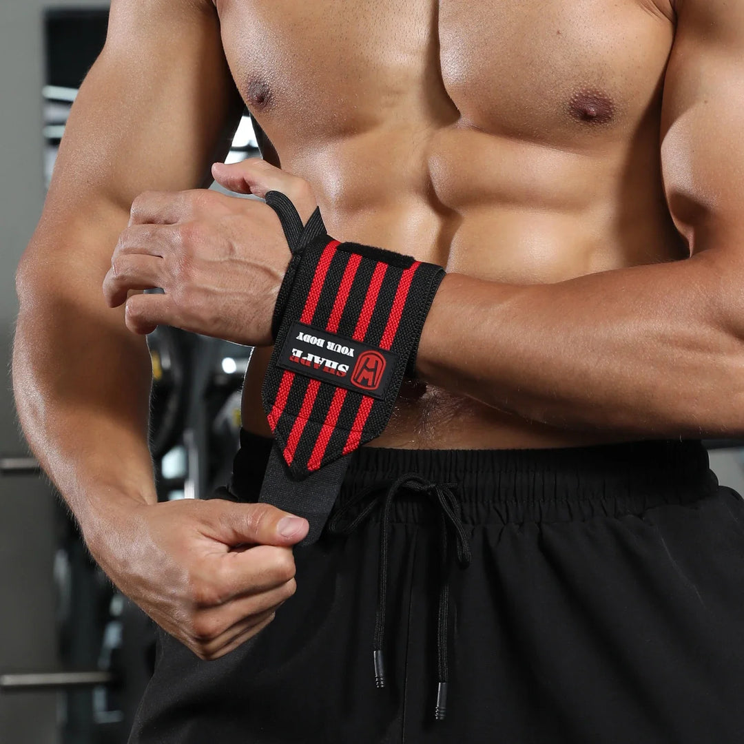 WOSWEIR-1 Pair Weightlifting Wristband, Wrist Wraps, Gym Fitness Straps Support , Sports Equipment