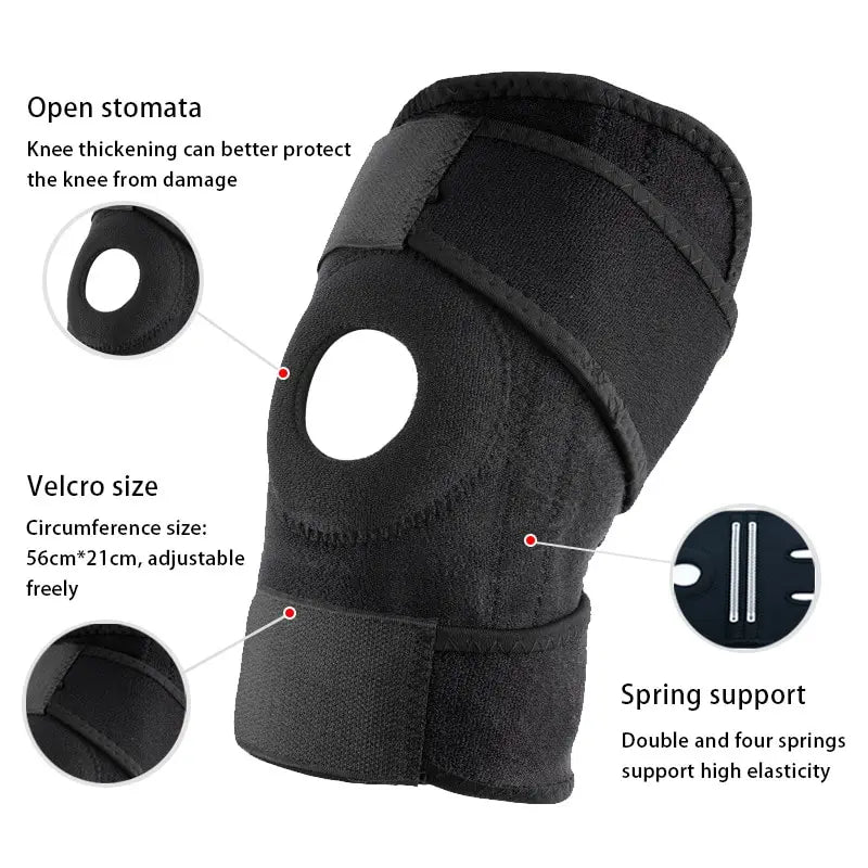 Sports Knee Pad Breathable Elastic Knee Support Brace Relieve Meniscal Tear Knee Pain Sports Injuries Fitness Protector