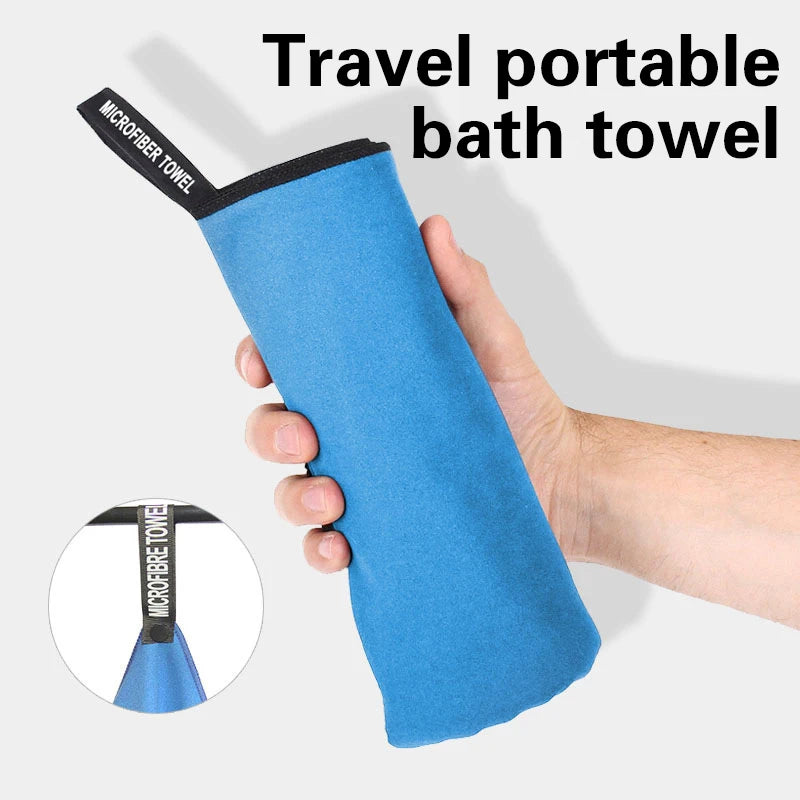1 PC Sports Microfiber Quick Dry Pocket Towel Portable Ultralight Absorbent Towel For Swimming Pool Gym Fitness Yoga Beach Towel