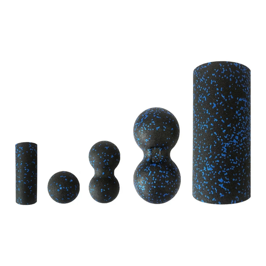 Fitness Yoga Roller EPP 5 In 1 Foam Roller Set For Deep Tissue Massage And Exercise, Neck Back Leg Arm Feet Muscles Recovery