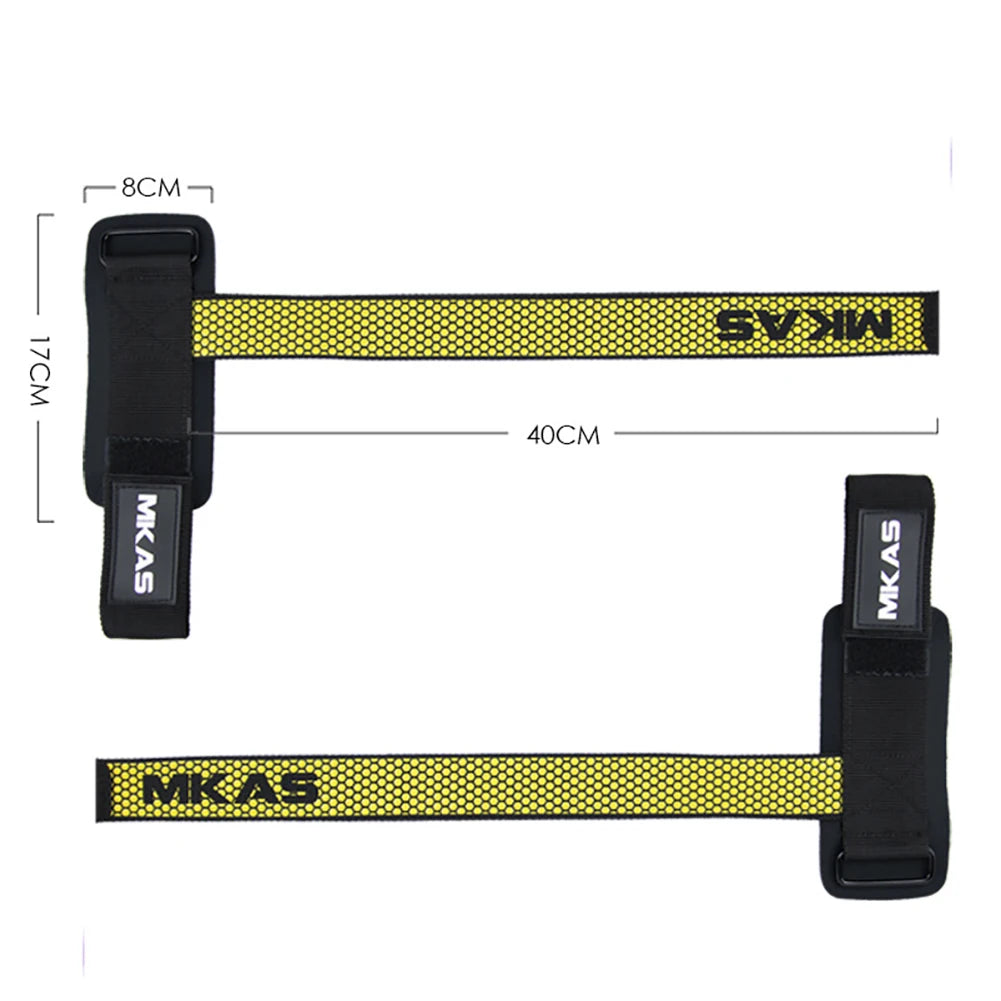 Weight Lifting Wrist Straps Fitness Bodybuilding Training Gym Lifting Straps with Non Slip Flex Gel Grip