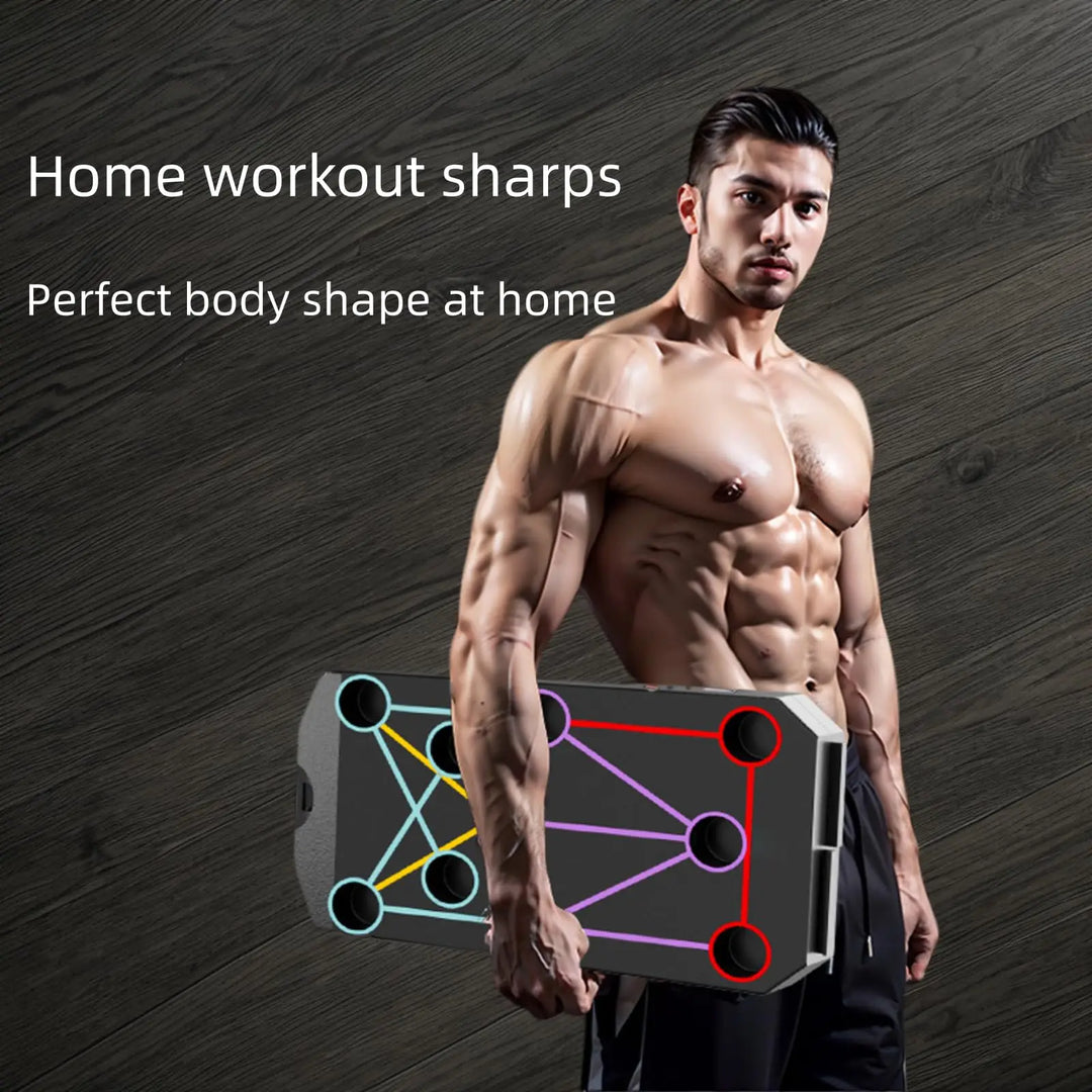 Folding Push-up Board Support Muscle Exercise Multifunctional