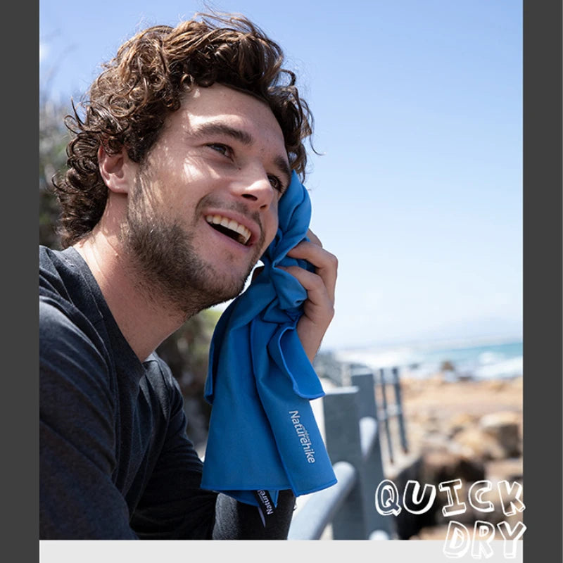 Quick Drying Bath Towel Absorbent Velvet Sides Soft Sport Antibacterial Tourist Fitness Gym Beach Swimming Towels