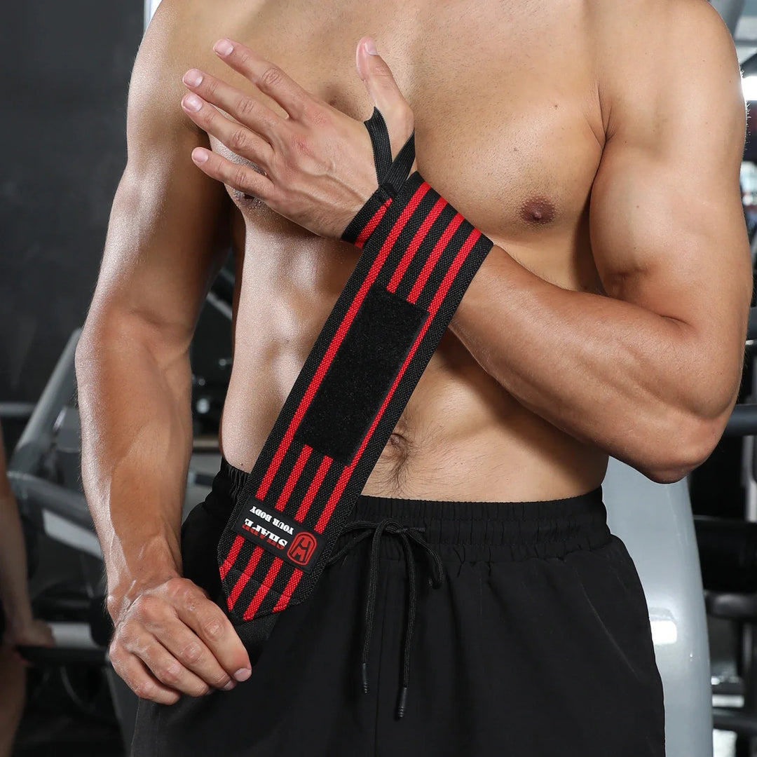 WOSWEIR-1 Pair Weightlifting Wristband, Wrist Wraps, Gym Fitness Straps Support , Sports Equipment