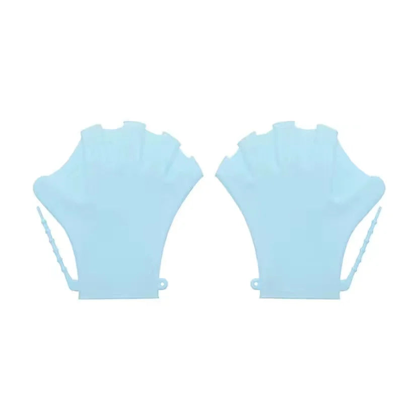 Child Adult Swimming Gloves Webbed Fitness Water Resistance Training Gloves Silicon Swimming Diving Glove Swim Training Mittens