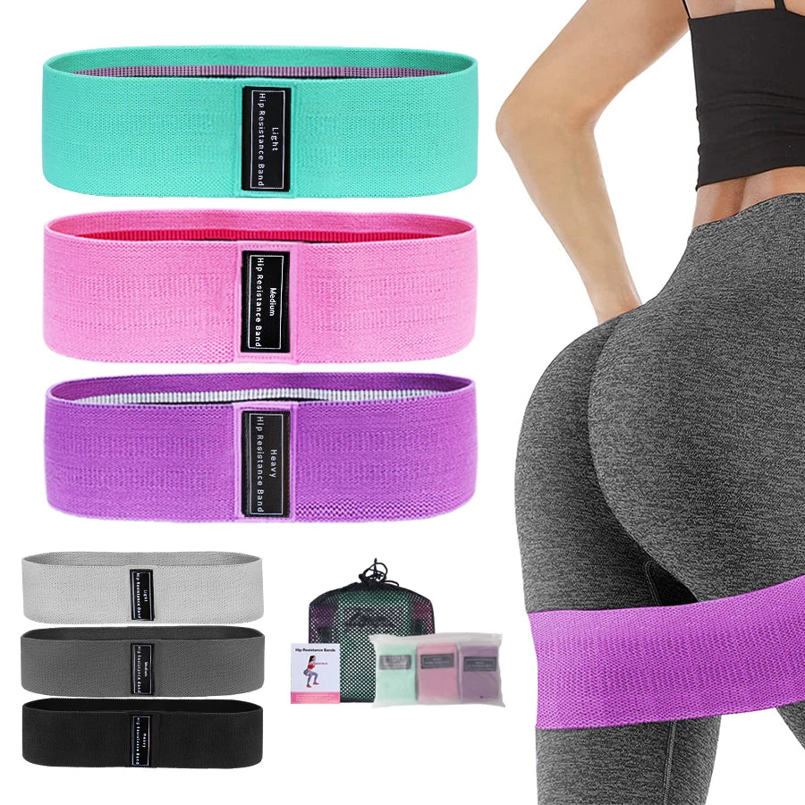 Fabric Resistance Hip Booty Bands Glute Thigh Elastic Workout