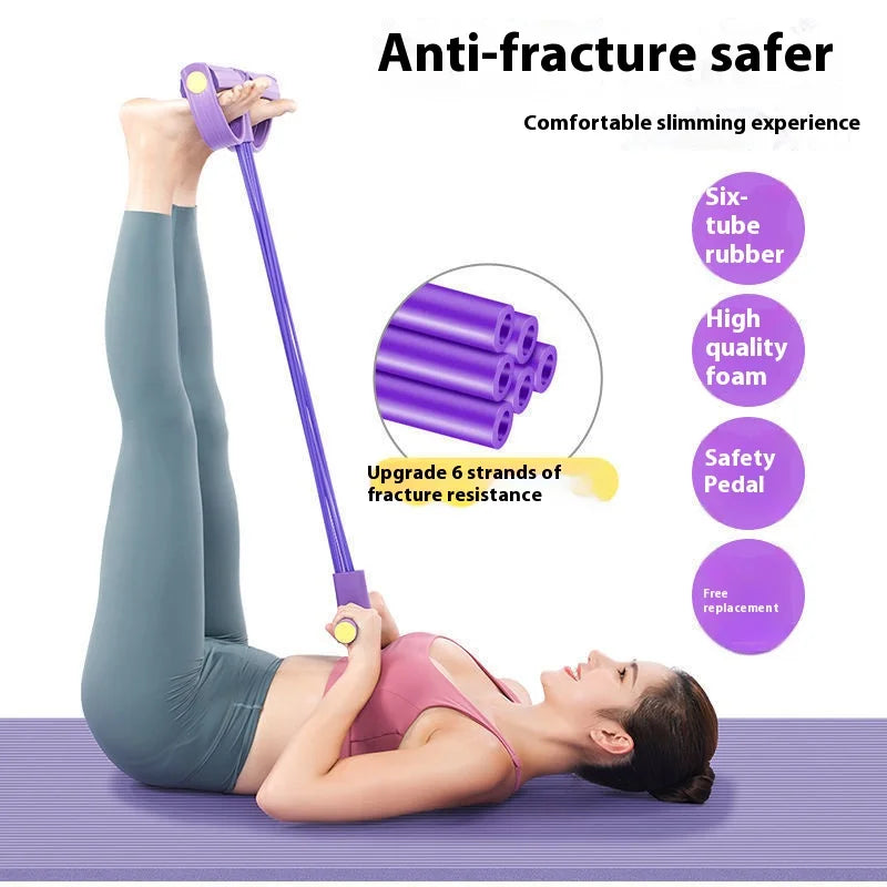 Multifunction Tension Rope Resistance Band Elastic Pedal