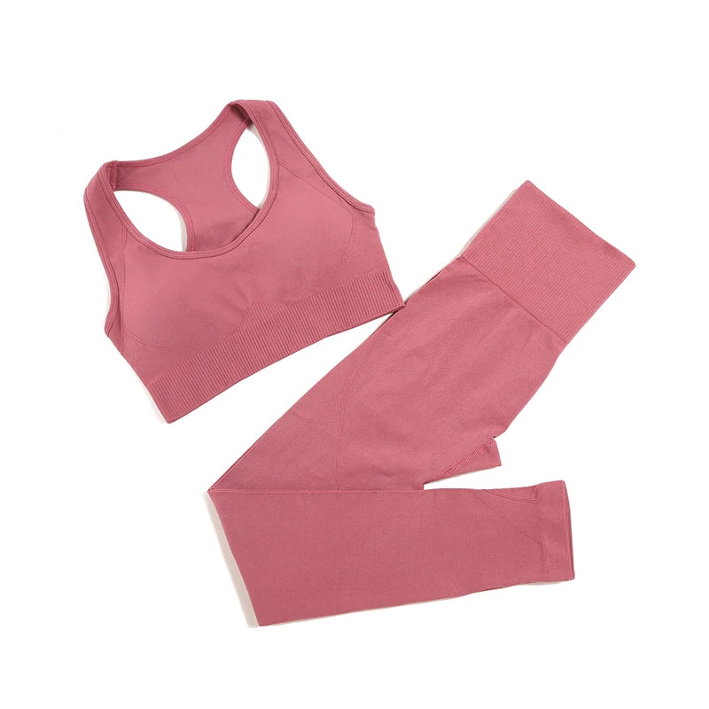 2/3/4pcs Seamless Yoga Set Gym Clothes Sportswear