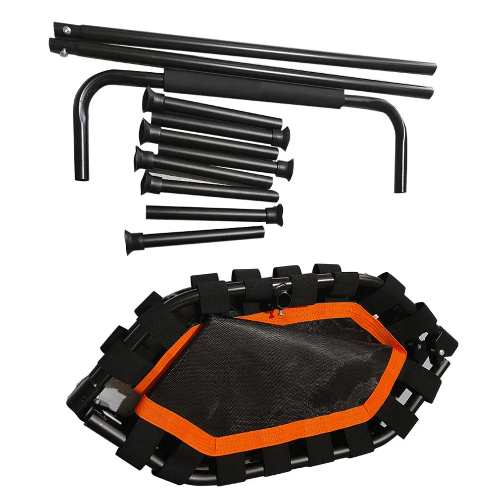 Mini Trampoline Adults Fitness Foldable 42-In Octagonal Silent Safe and Stable Slingshots for Adults Heavy Duty Double Handles